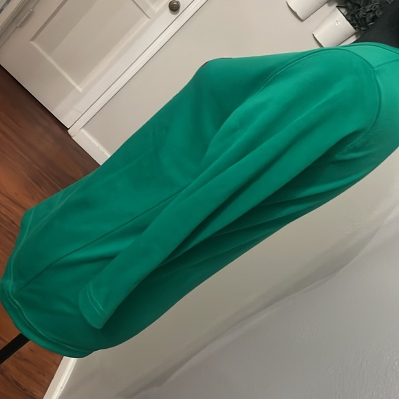 Reindeer Bling Christmas Top Green V Neck - Picture 3 of 10